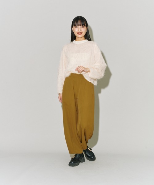 terrace(テラス)の「フェザートッププルオーバー(Tシャツ/カットソー・レディース・アイボリー/ブラック/オフホワイト/グレー・MEDIUM)」の15枚目の写真
