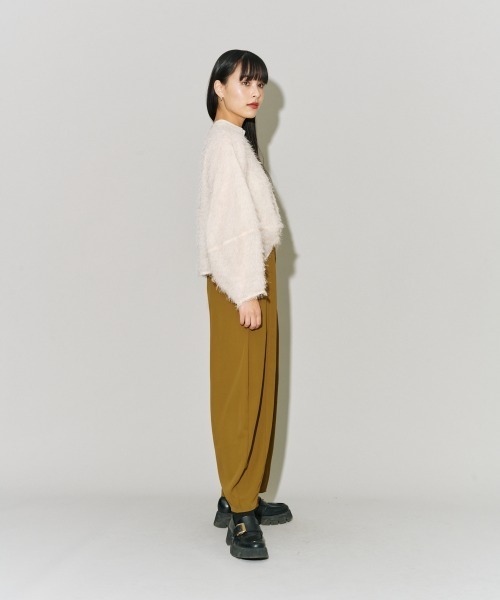 terrace(テラス)の「フェザートッププルオーバー(Tシャツ/カットソー・レディース・アイボリー/ブラック/オフホワイト/グレー・MEDIUM)」の18枚目の写真