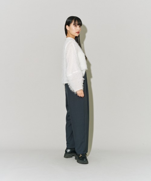 terrace(テラス)の「フェザートッププルオーバー(Tシャツ/カットソー・レディース・アイボリー/ブラック/オフホワイト/グレー・MEDIUM)」の14枚目の写真