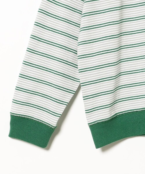DANTON（ダントン）の「DANTON / KIDS' LONG SLEEVE SWEAT T-SHIRT STRIPE（105～135cm）（スウェット・キッズ・グリーン・135/125/115/105）」の7枚目の写真