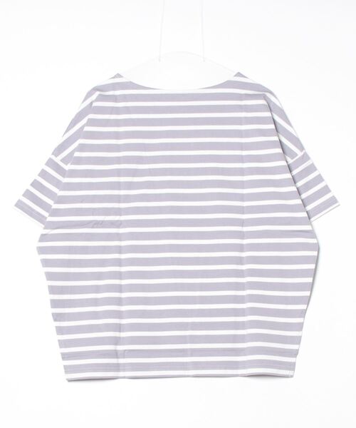 tシャツ 「25AW新作」バスクボーダープルオーバー レディース セール】バスクボーダー半袖プルオーバー（Tシャツ/カットソー