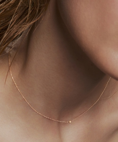 les bonbon（ルボンボン）の「【les bonbon】K18 foggy necklace/フォギー ネックレス　S（ネックレス・レディース・イエローゴールド・S）」の5枚目の写真