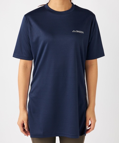 kappa出品です。 セール】テープワークチュニックTシャツ（Tシャツ/カットソー