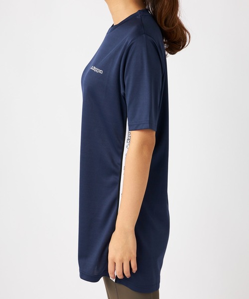 Kappa(カッパ)の「テープワークチュニックTシャツ(Tシャツ/カットソー・レディース・ネイビー/ブラック/カーキ・MEDIUM/LARGE/X-LARGE)」の5枚目の写真