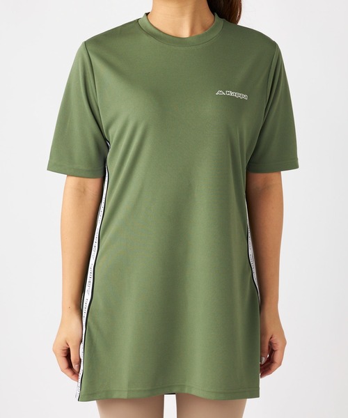 kappa出品です。 セール】テープワークチュニックTシャツ（Tシャツ/カットソー