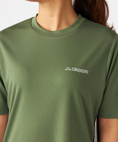 Kappa(カッパ)の「テープワークチュニックTシャツ(Tシャツ/カットソー・レディース・ネイビー/ブラック/カーキ・MEDIUM/LARGE/X-LARGE)」の12枚目の写真