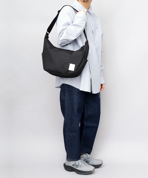 チャコール M様 ラバータグ ラウンドミニショルダーバッグ S A5収納対応モデル