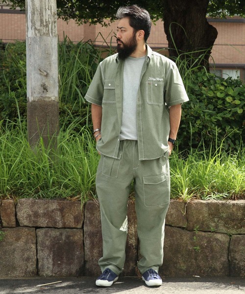 KRIFF MAYER（クリフメイヤー）の「シャンブレーミリタリーパンツ（カーゴパンツ・メンズ・カーキ/ライトブルー/グレー/ベージュ・SMALL/MEDIUM/X-LARGE/LARGE）」の11枚目の写真