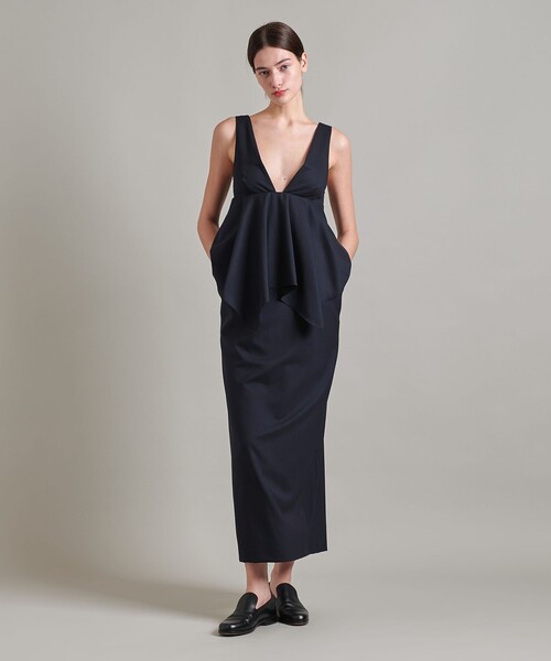 LOEFF（ロエフ）の「＜LOEFF＞W JERRYFISH ドレス（ワンピース・レディース・ブラック/ネイビー・0/1）」の4枚目の写真