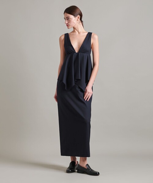 LOEFF（ロエフ）の「＜LOEFF＞W JERRYFISH ドレス（ワンピース・レディース・ブラック/ネイビー・0/1）」の5枚目の写真