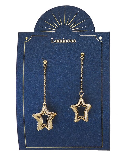 Zoule(ゾーラ)の「Zoule ゾーラ:Luminousシリーズ ornament star スター 星 ピアス(ピアス(両耳用)・レディース・ゴールド/シルバー・FREE)」の6枚目の写真