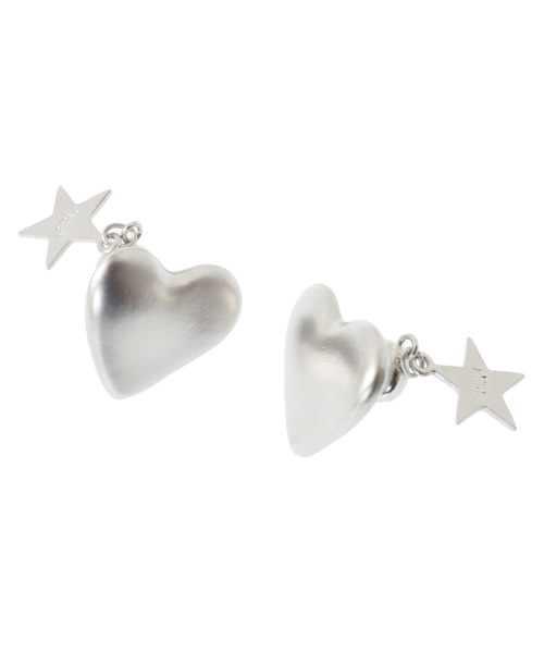 即発】ハート&星のクリスタル♡スーパーお目立ちCCピアス セール】HEART STAR☆ PIERCE EARRINGS(ピアス(両耳用