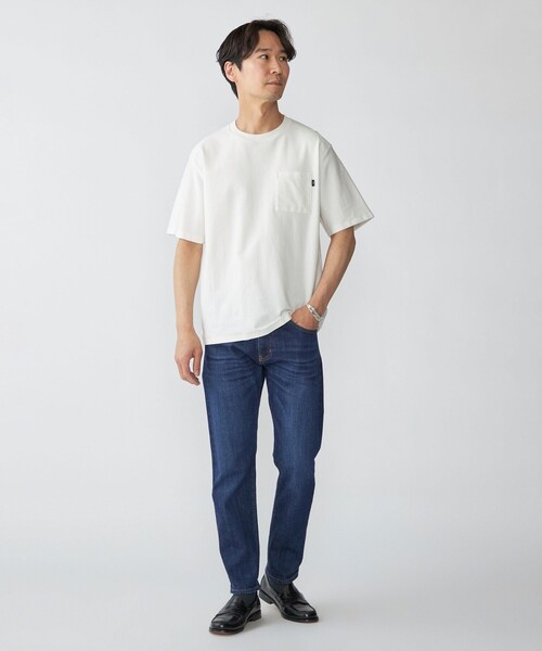 SHIPS(シップス)の「SHIPS:〈接触冷感/遮熱/吸水拡散/UVカット〉COVEROSS(R) フリーザー Tシャツ(Tシャツ/カットソー・メンズ・ライトブルー/ライトグレー/ネイビー/オフホワイト/カーキ/ダークグレー・SMALL/MEDIUM/LARGE/X-LARGE)」の7枚目の写真