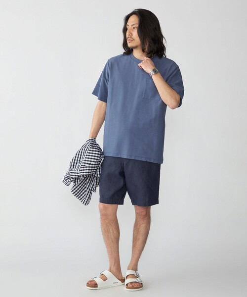 SHIPS(シップス)の「SHIPS:〈接触冷感/遮熱/吸水拡散/UVカット〉COVEROSS(R) フリーザー Tシャツ(Tシャツ/カットソー・メンズ・ライトブルー/ライトグレー/ネイビー/オフホワイト/カーキ/ダークグレー・SMALL/MEDIUM/LARGE/X-LARGE)」の10枚目の写真