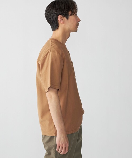 SHIPS(シップス)の「SHIPS:〈接触冷感/遮熱/吸水拡散/UVカット〉COVEROSS(R) フリーザー Tシャツ(Tシャツ/カットソー・メンズ・ライトブルー/ライトグレー/ネイビー/オフホワイト/カーキ/ダークグレー・SMALL/MEDIUM/LARGE/X-LARGE)」の19枚目の写真