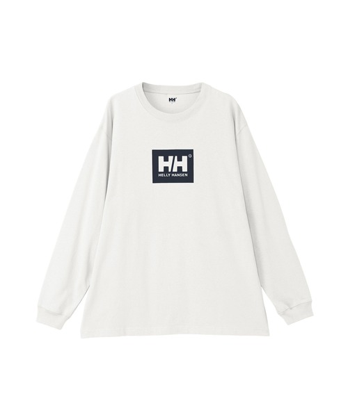 HELLY HANSEN（ヘリーハンセン）の「【HELLY HANSEN】L/S HH Logo Tee ロングスリーブHHロゴティー（Tシャツ/カットソー・メンズ・ネイビー/ホワイト・MEDIUM/X-LARGE/LARGE）」の4枚目の写真
