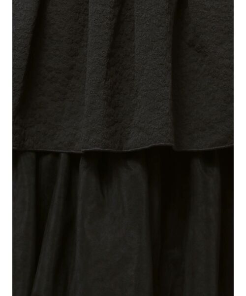 merry jenny(メリージェニー)の「チュールドッキングティアードスカート(スカート・レディース・ブラック/オフホワイト・FREE)」の10枚目の写真