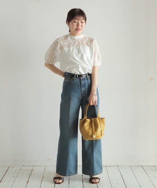 チュールコンビPO チュール刺繍コンビ パフスリーブP/O | NOMBRE IMPAIR