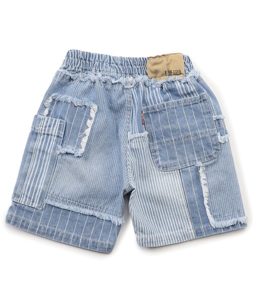 F.O.KIDS（エフオーキッズ）の「【ジュニア対応】リメイクデニムパンツ（デニムパンツ・キッズ・ブルー/その他10・90/150/160/100/110/120/80/130/140）」の4枚目の写真