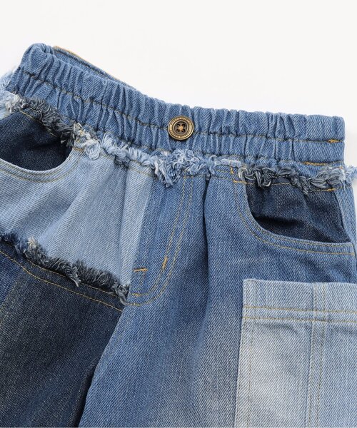 F.O.KIDS（エフオーキッズ）の「【ジュニア対応】リメイクデニムパンツ（デニムパンツ・キッズ・ブルー/その他10・90/150/160/100/110/120/80/130/140）」の5枚目の写真