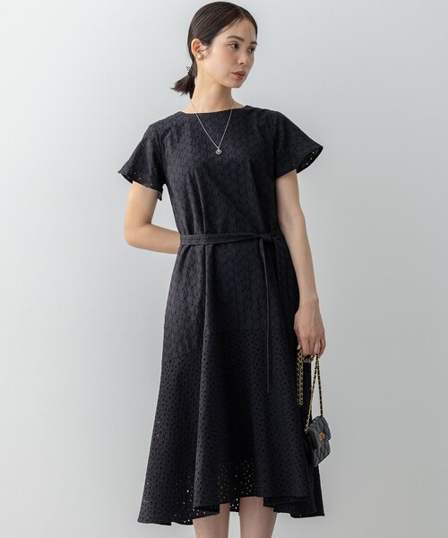 【組曲】【新品】エンブロイダリーレースフレアスリーブ ワンピース セール】エンブロイダリーレースフレアスリーブ ワンピース