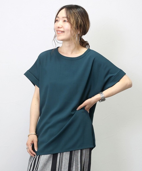 Aletta vita(アレッタビータ)の「リネンライクサイドスリットスクエアプルオーバー(Tシャツ/カットソー・レディース・ブラック/モカ/ブルー系その他・FREE)」の15枚目の写真