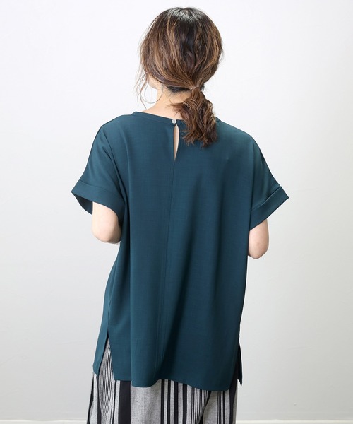 Aletta vita(アレッタビータ)の「リネンライクサイドスリットスクエアプルオーバー(Tシャツ/カットソー・レディース・ブラック/モカ/ブルー系その他・FREE)」の16枚目の写真