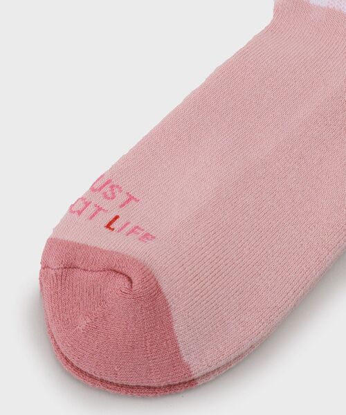 adabat（アダバット）の「アンクルボーダーショートソックス（ソックス/靴下・レディース・ホワイト/ベビーピンク/ネイビー・00）」の9枚目の写真