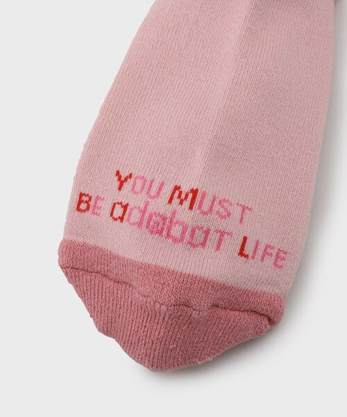adabat（アダバット）の「アンクルボーダーショートソックス（ソックス/靴下・レディース・ホワイト/ベビーピンク/ネイビー・00）」の4枚目の写真