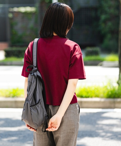 EKAL（エカル）の「『吸水速乾/UVカット』DRY OUT SHORT LENGTH T-SHIRTS（Tシャツ/カットソー・レディース・ブラウン系その他/アイボリー/ベージュ/チャコールグレー/ホワイト/ブラウン/パープル系その他・FREE）」の10枚目の写真