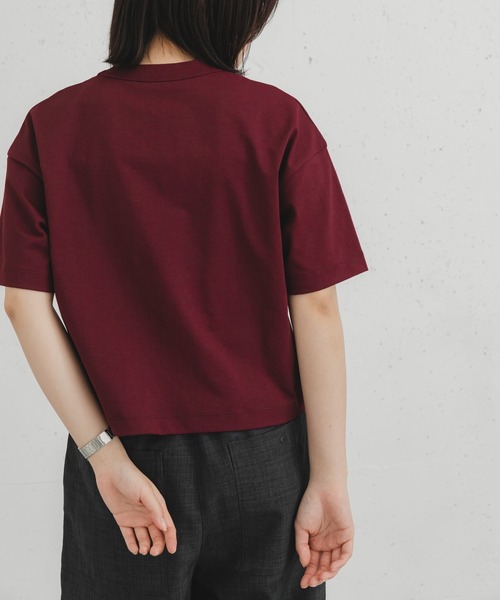 EKAL（エカル）の「『吸水速乾/UVカット』DRY OUT SHORT LENGTH T-SHIRTS（Tシャツ/カットソー・レディース・ブラウン系その他/アイボリー/ベージュ/チャコールグレー/ホワイト/ブラウン/パープル系その他・FREE）」の18枚目の写真