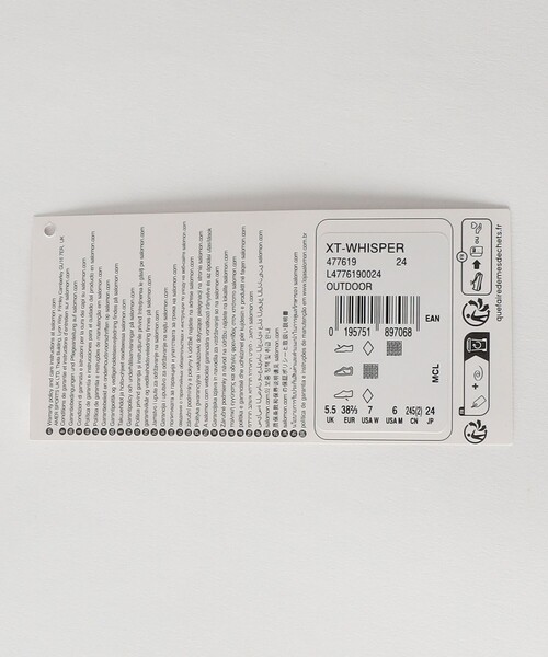 SALOMON(サロモン)の「<Salomon>XT-WHISPER WHITE/スニーカー(スニーカー・レディース・ホワイト・25cm/24cm/24.5cm/23.5cm/23cm)」の6枚目の写真