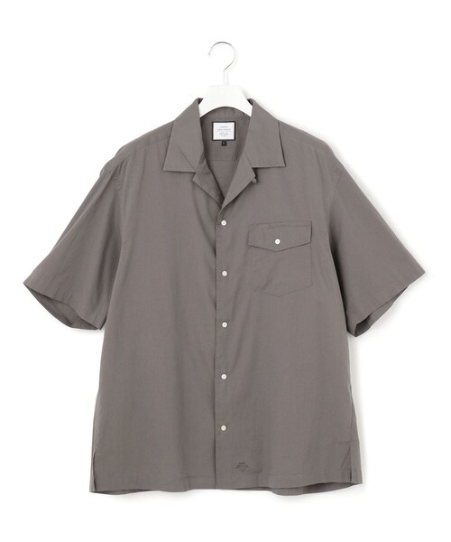 J.PRESS YORK STREET(ジェイプレスヨークストリート)の「【UNISEX】コットンボイル オープンカラーシャツ(シャツ/ブラウス・メンズ・ベージュ系/ダルブルー系/ピンク系/グレー系・SMALL/MEDIUM/LARGE)」の1枚目の写真