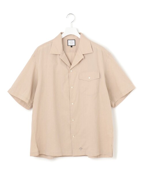 J.PRESS YORK STREET(ジェイプレスヨークストリート)の「【UNISEX】コットンボイル オープンカラーシャツ(シャツ/ブラウス・メンズ・ベージュ系/ダルブルー系/ピンク系/グレー系・SMALL/MEDIUM/LARGE)」の2枚目の写真