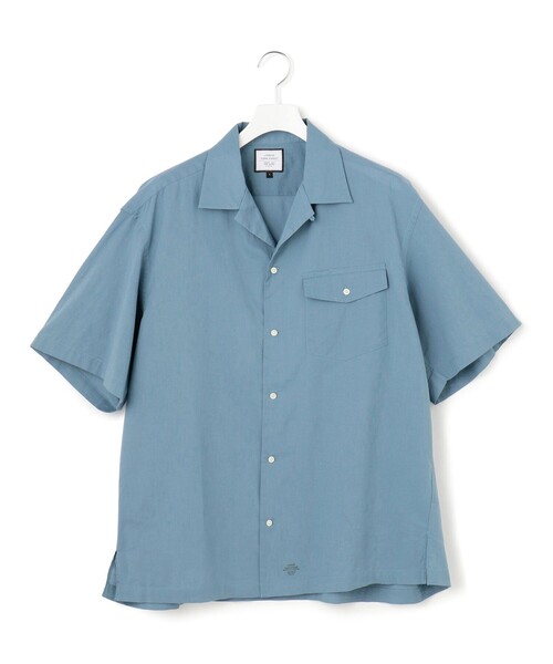 J.PRESS YORK STREET(ジェイプレスヨークストリート)の「【UNISEX】コットンボイル オープンカラーシャツ(シャツ/ブラウス・メンズ・ベージュ系/ダルブルー系/ピンク系/グレー系・SMALL/MEDIUM/LARGE)」の3枚目の写真