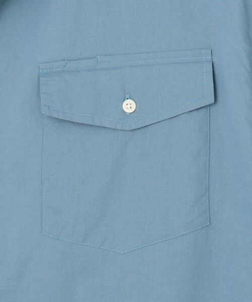 J.PRESS YORK STREET(ジェイプレスヨークストリート)の「【UNISEX】コットンボイル オープンカラーシャツ(シャツ/ブラウス・メンズ・ベージュ系/ダルブルー系/ピンク系/グレー系・SMALL/MEDIUM/LARGE)」の8枚目の写真
