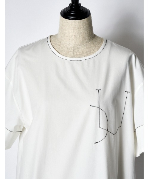 【新品】RUMCHE Stitch Typewriter Dress　ワンピース Stitch Typewriter Dress / ステッチタイプライタードレス（ワンピース