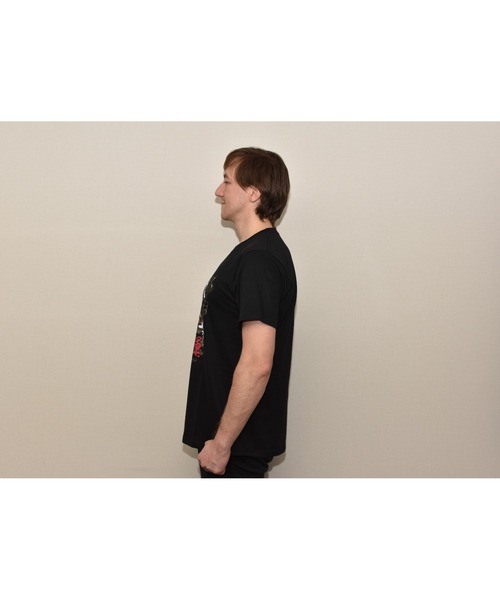 JIN plus(ジンプラス)の「和柄デザイン半袖Tシャツ 開運富士(黒) JINプラス(Tシャツ/カットソー・メンズ・ブラック・SMALL/MEDIUM/LARGE/X-LARGE)」の4枚目の写真