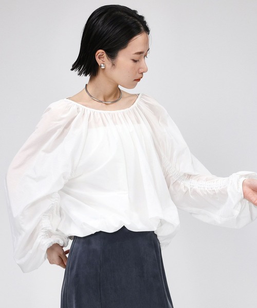 BABYLONE リネンカシュクール　ホワイト　シャツ　フリー BABYLONE リネンカシュクール ホワイト シャツ フリー - メルカリ