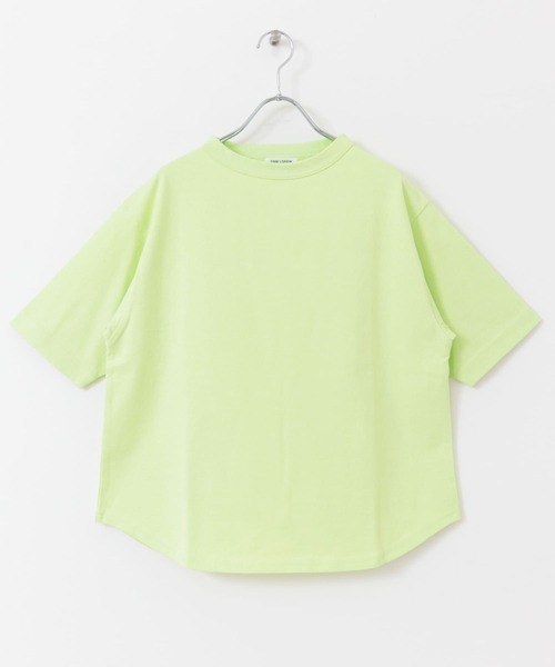 FORK&SPOON(フォークアンドスプーン)の「FORK&SPOON ボトルネック5分袖Tシャツ(Tシャツ/カットソー・レディース・ブラック/グリーン/ホワイト系その他/グレー系その他/ブラウン/オフホワイト・1)」の22枚目の写真
