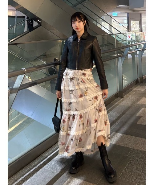 セール】ZORA FLORAL RUFFLE MIDI DRESS | ZORA フローラル