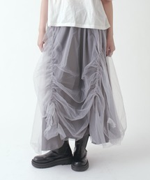 スカート Ameri Cartain Lace Tulle Skirt CURTAIN LACE TULLE SKIRT（スカート）｜Ameri（アメリ）の