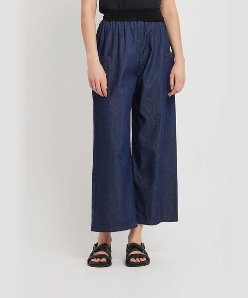 agnes b.(アニエスベー)の「デニム ワイドパンツ ”Mathis”(その他パンツ・レディース・ブルー系その他・38/36)」の3枚目の写真