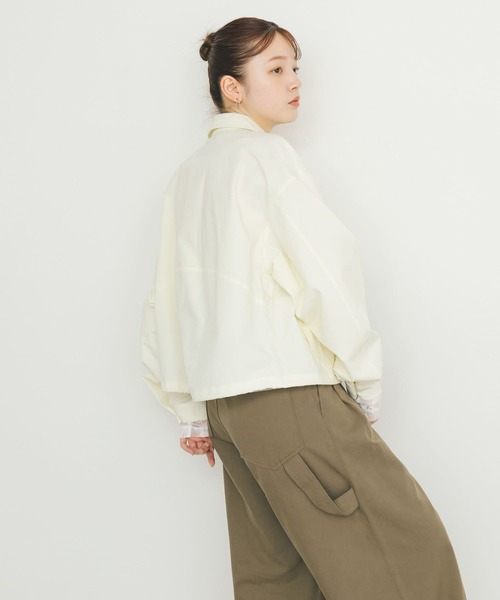 KBF（ケイビーエフ）の「ダッドZIPブルゾン（ブルゾン・レディース・アイボリー/ダークグレー・ONE）」の12枚目の写真