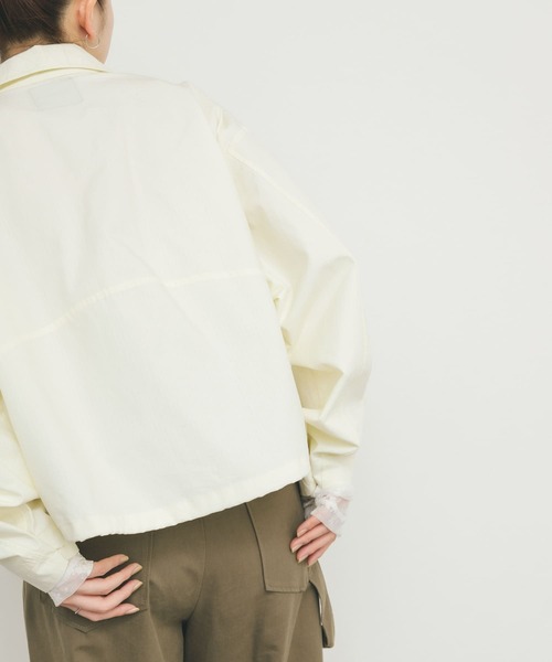 KBF（ケイビーエフ）の「ダッドZIPブルゾン（ブルゾン・レディース・アイボリー/ダークグレー・ONE）」の11枚目の写真