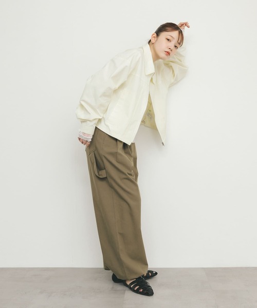 KBF（ケイビーエフ）の「ダッドZIPブルゾン（ブルゾン・レディース・アイボリー/ダークグレー・ONE）」の7枚目の写真