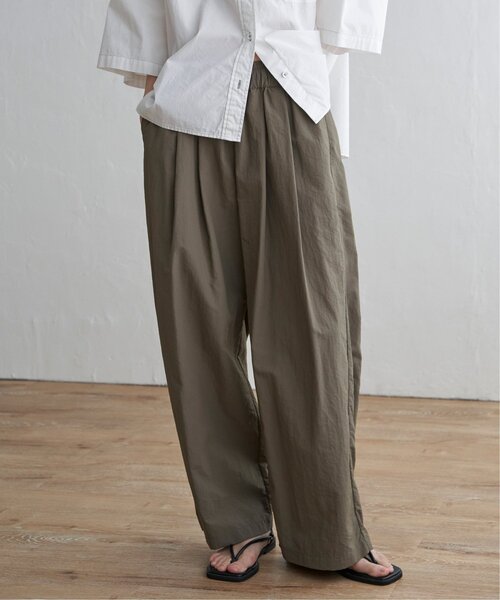 LBC（エルビーシー）の「ナイロンギャザーワイドパンツ（その他パンツ・レディース・グレー/エメラルド/ベージュ・M/L）」の12枚目の写真