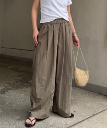 LBC | ナイロンギャザーワイドパンツ(その他パンツ)