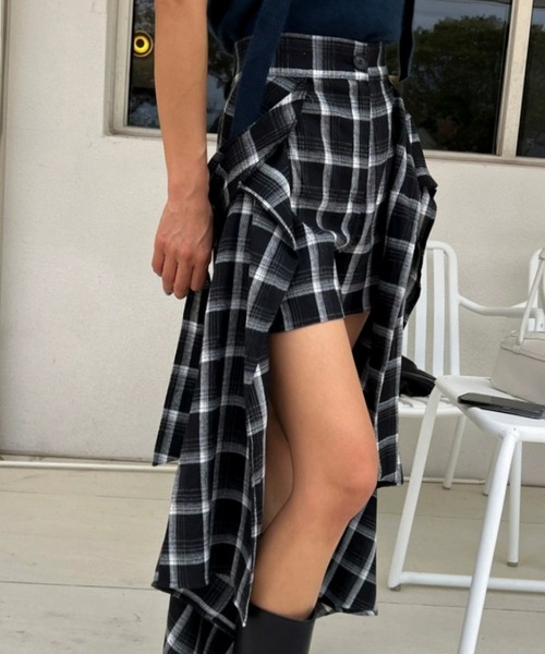 ラップスカートレイヤードショートパンツ（その他パンツ