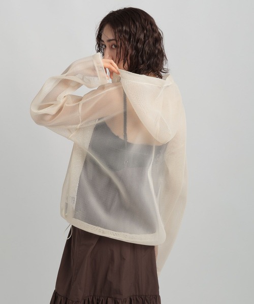 GEORGE'S(ジョージズ)の「メッシュパーカー(パーカー・レディース・アイボリー/グレー・FREE)」の11枚目の写真